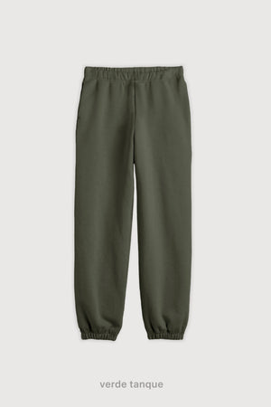 Jogger Regular Frisado - Verde Tanque