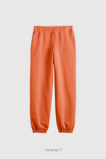 Jogger Regular Frisado - Naranja 7