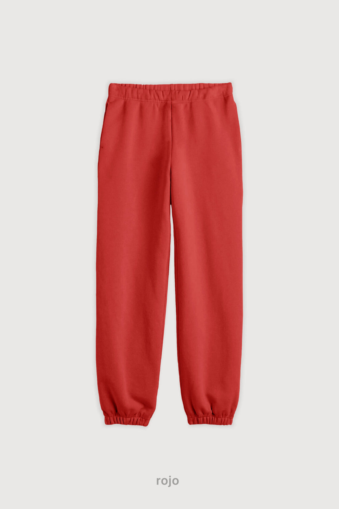 Jogger Regular Frisado - Rojo