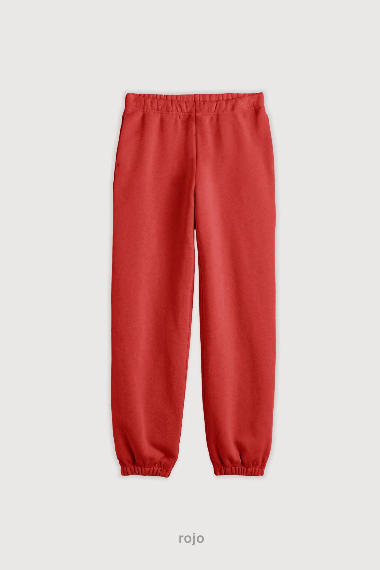 Jogger Regular Super Soft Frisado - Rojo