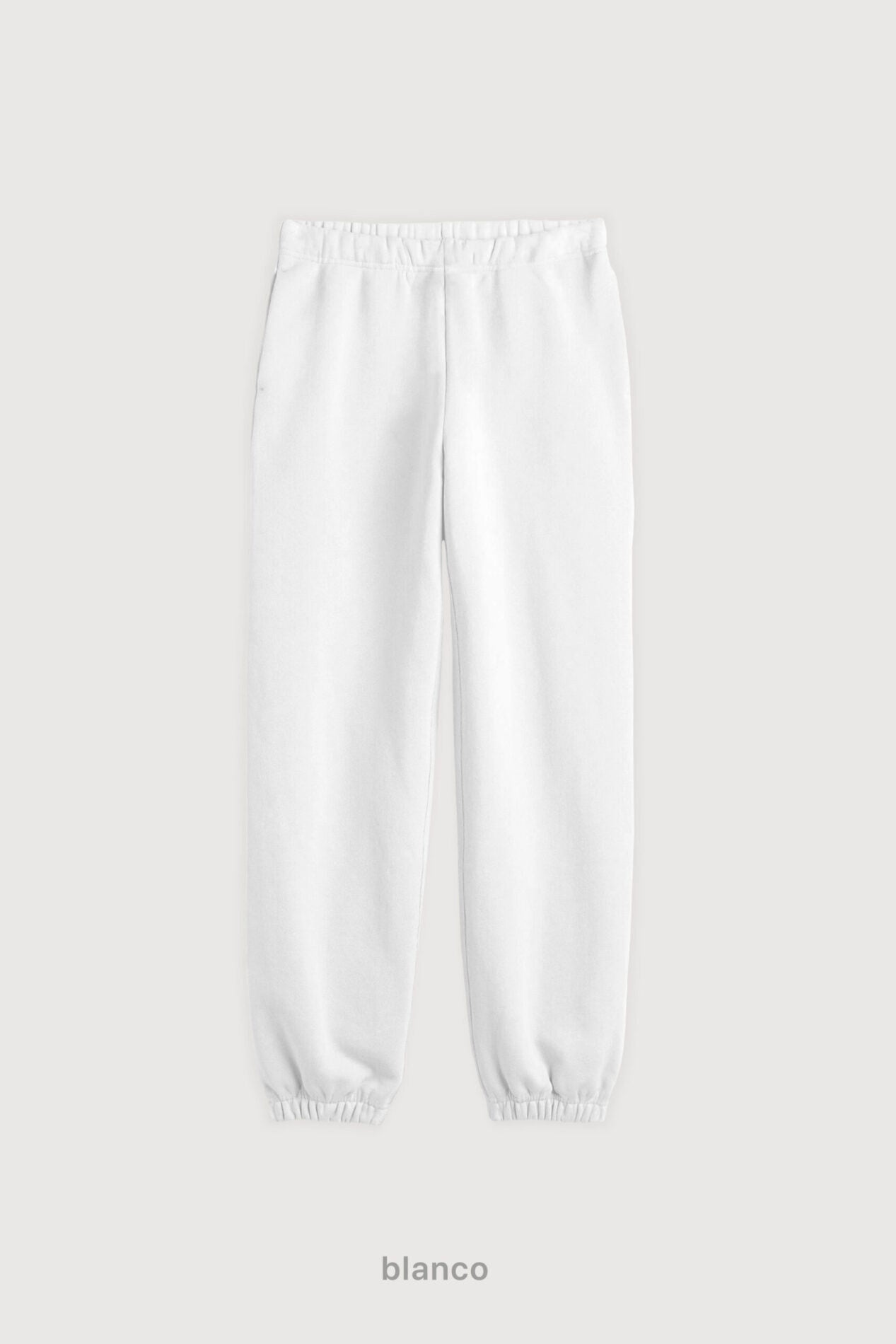 Jogger Regular Super Soft Frisado - Blanco