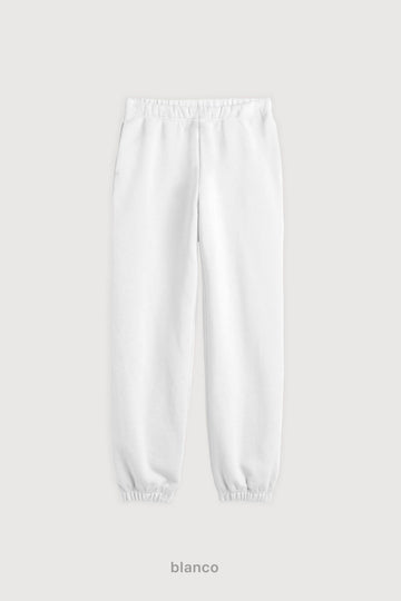 Jogger Regular Super Soft Frisado - Blanco