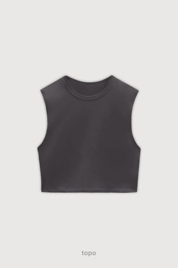 Musculosa Crop Top - Topo