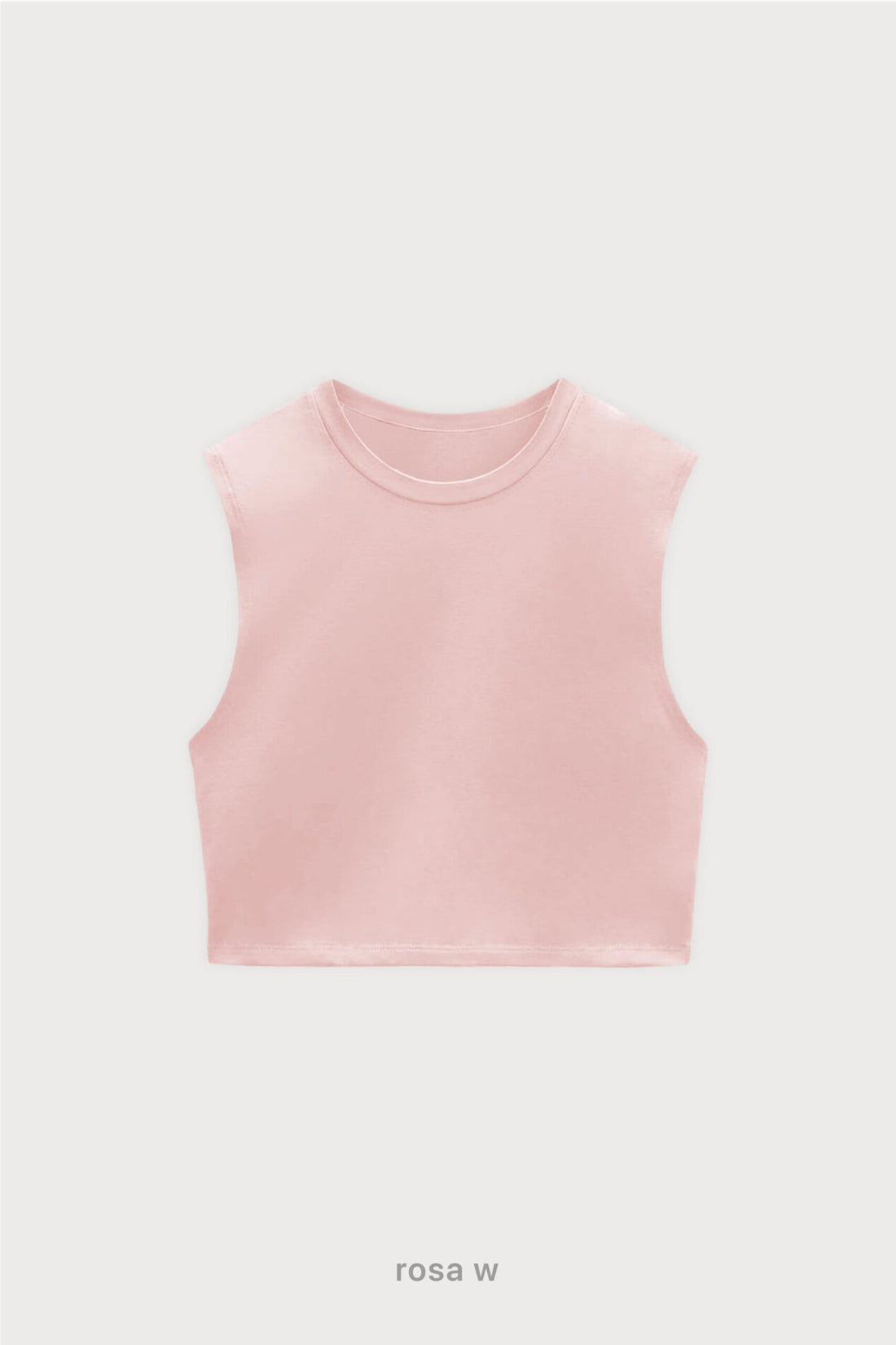 Musculosa Crop Top - Rosa W