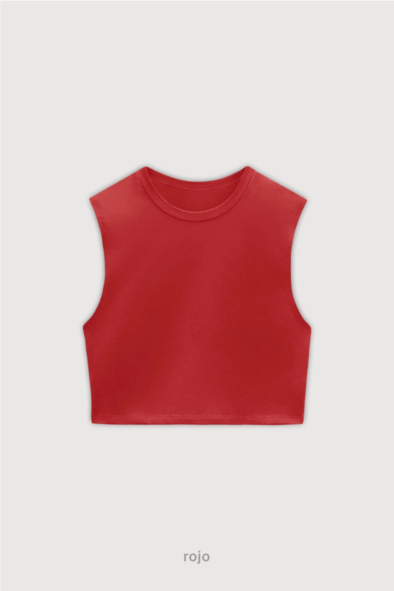 Musculosa Crop Top - Rojo