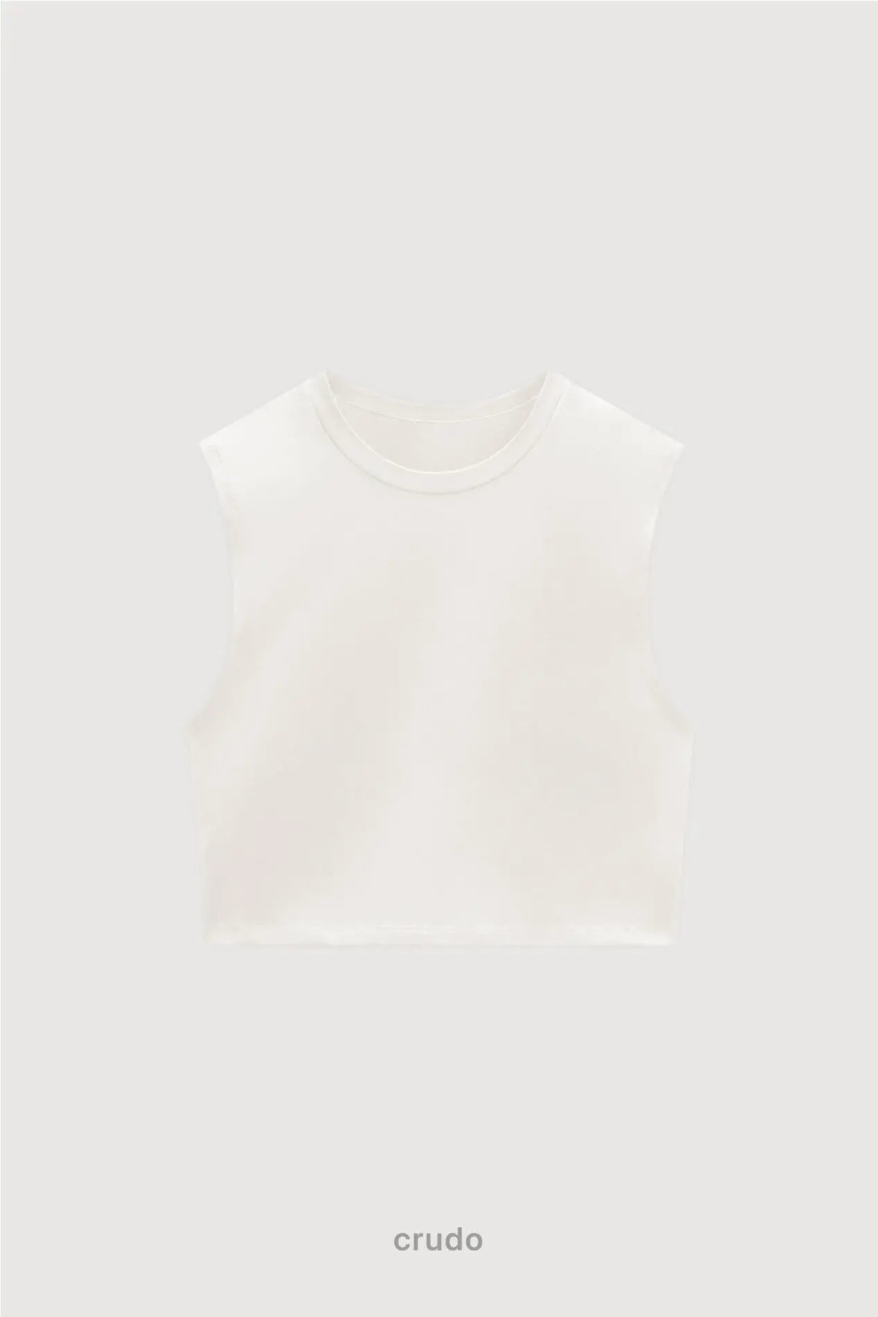 Musculosa Crop Top - Crudo