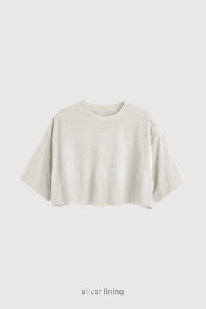 Remera Crop - Silver Lining