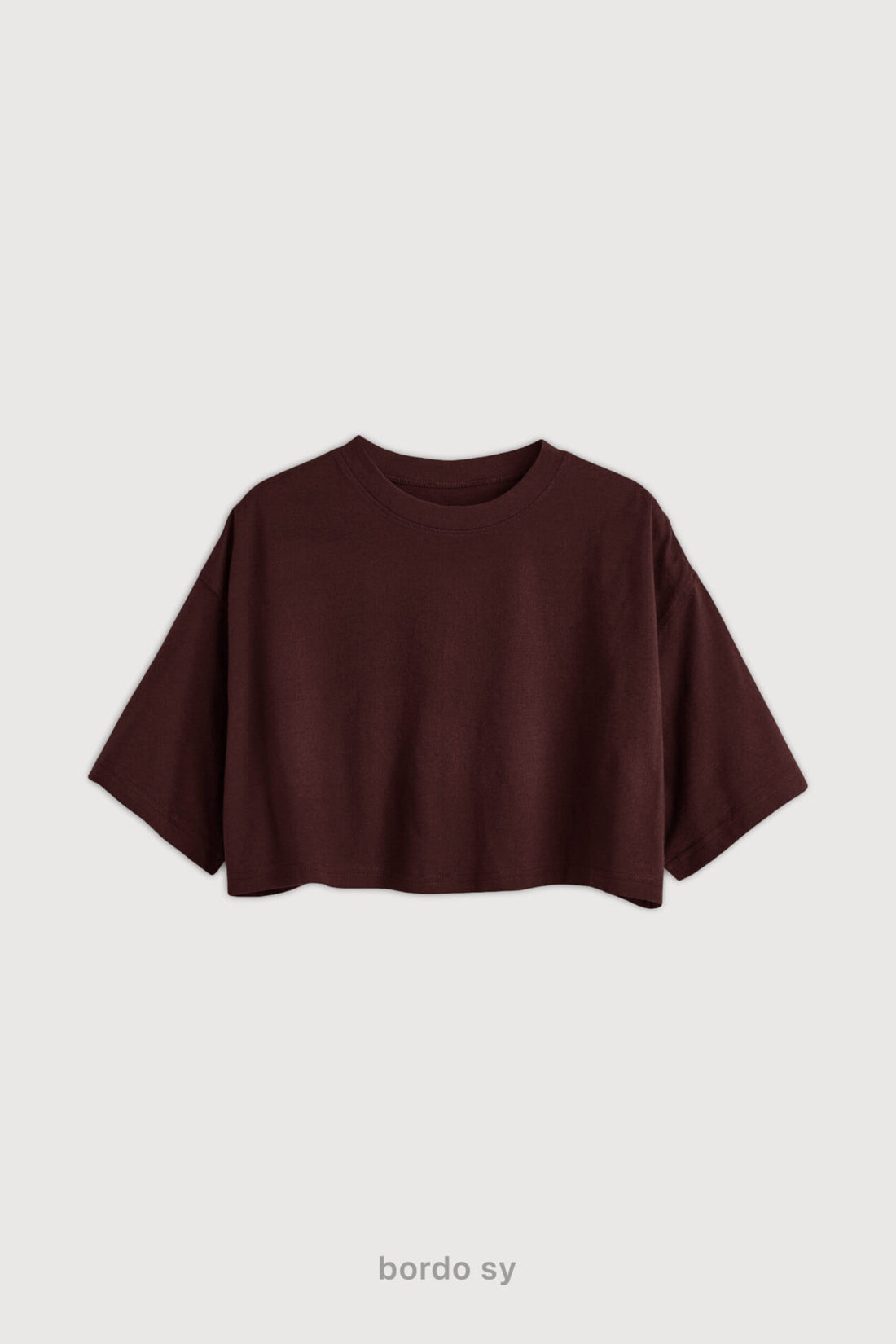 Remera Crop - Bordo Sy