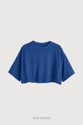 Remera Crop - Azul Francia