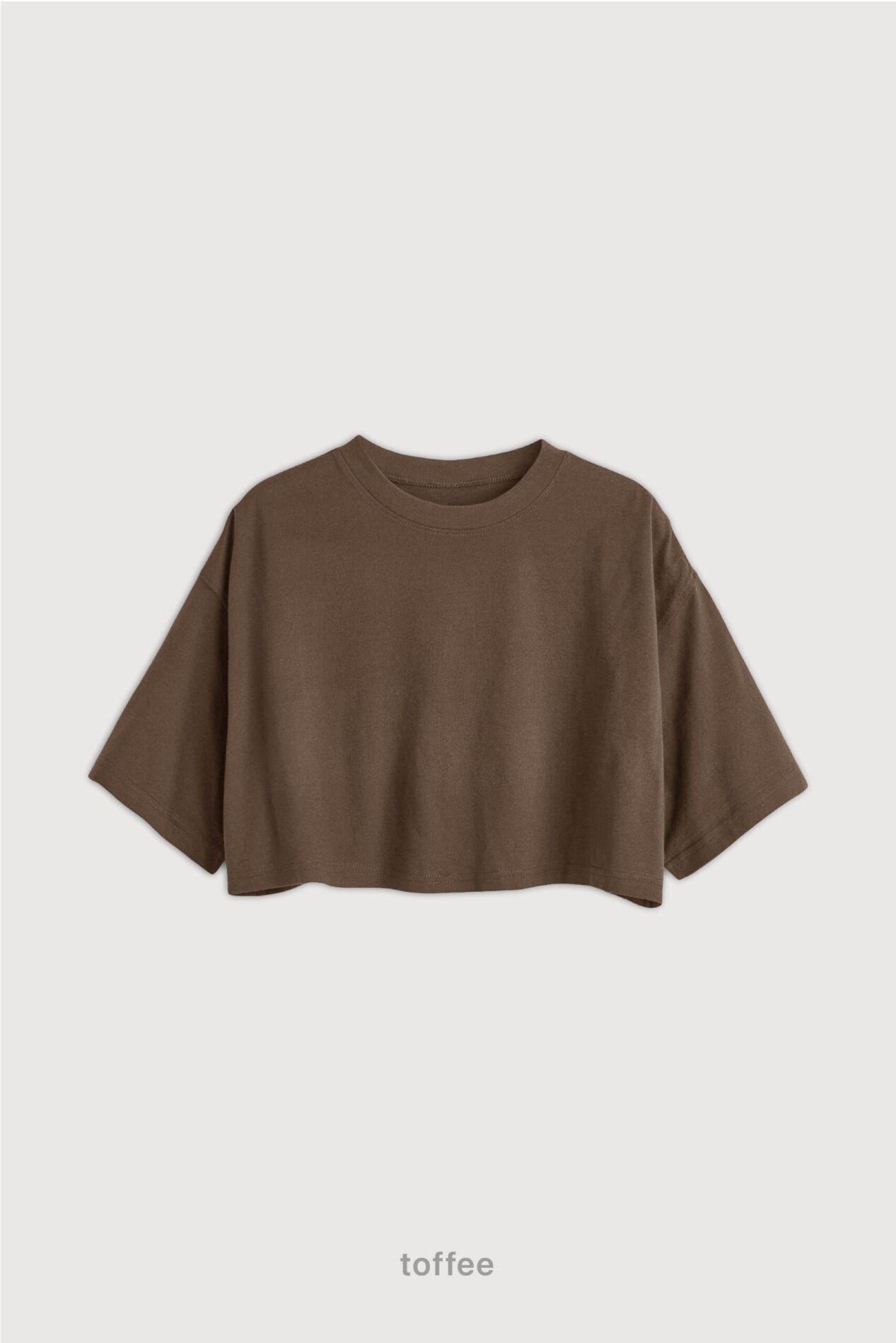 Remera Crop - Toffee