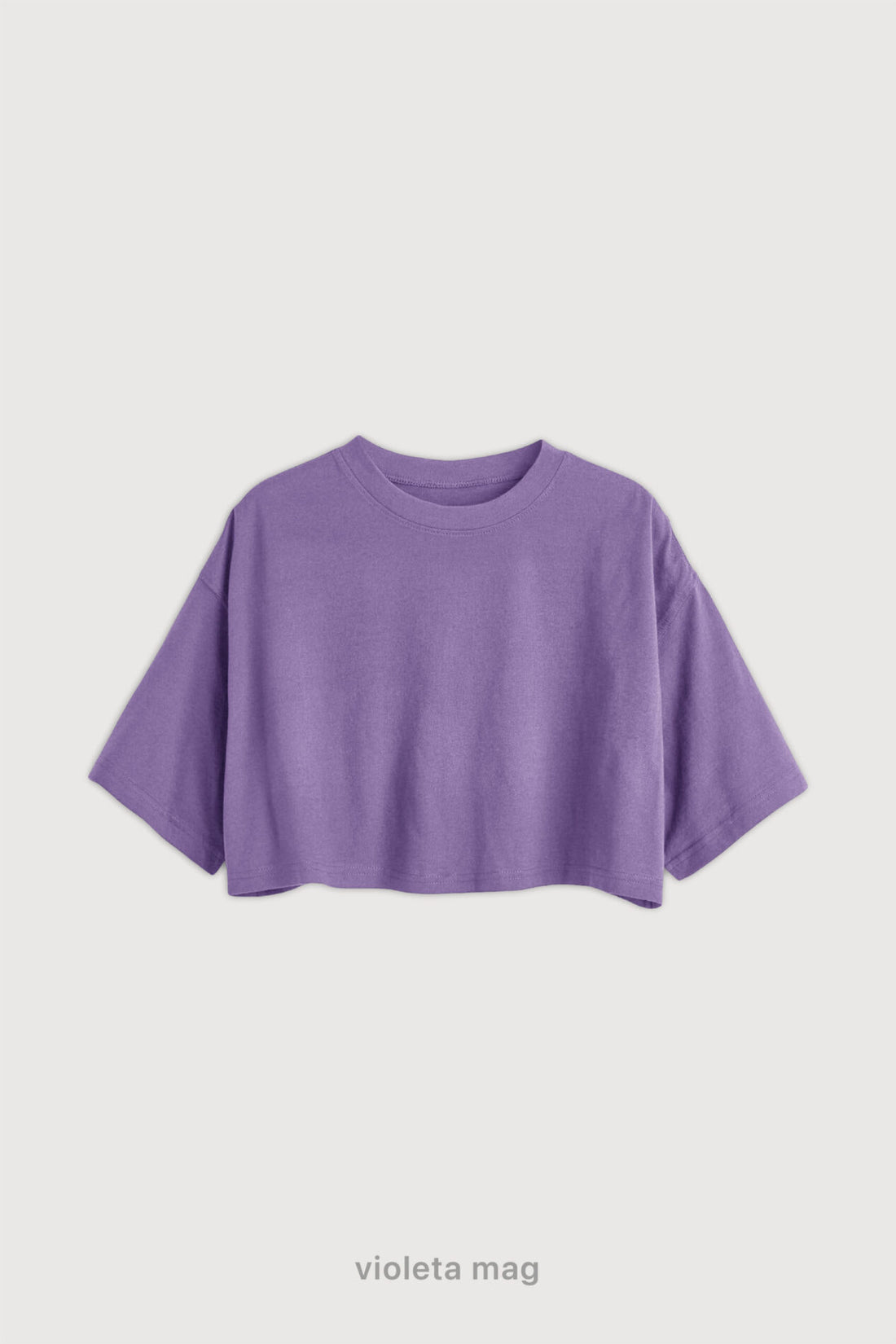 Remera Crop - Violeta Mag