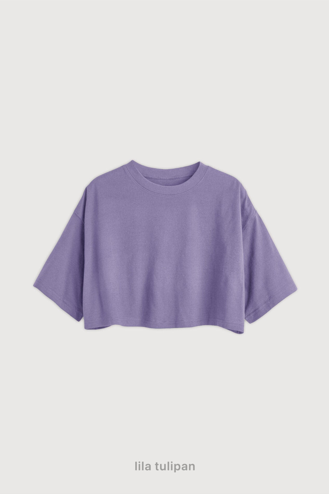 Remera Crop - Lila Tulipan