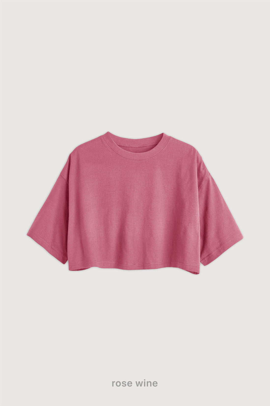 Remera Crop - Rose Wine