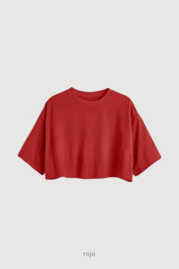 Remera Crop - Rojo