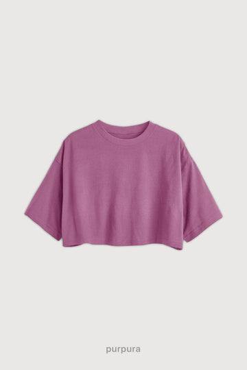 Remera Crop - Purpura