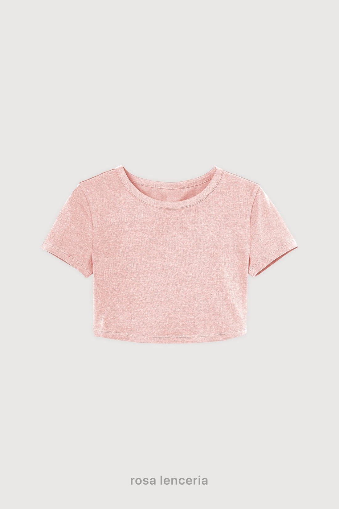 Remera Crop Top - Rosa Lenceria