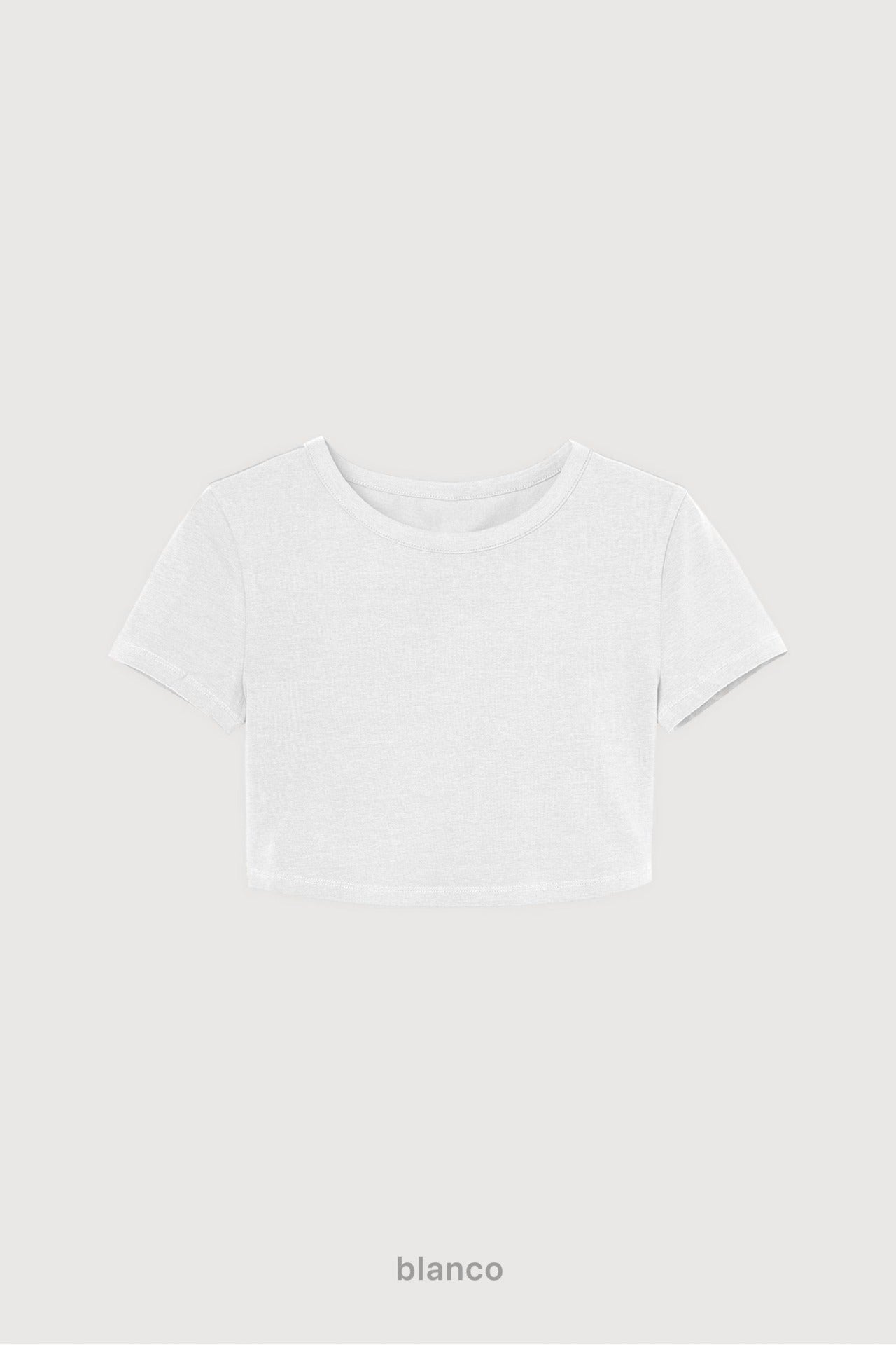 Remera Crop Top - Blanco