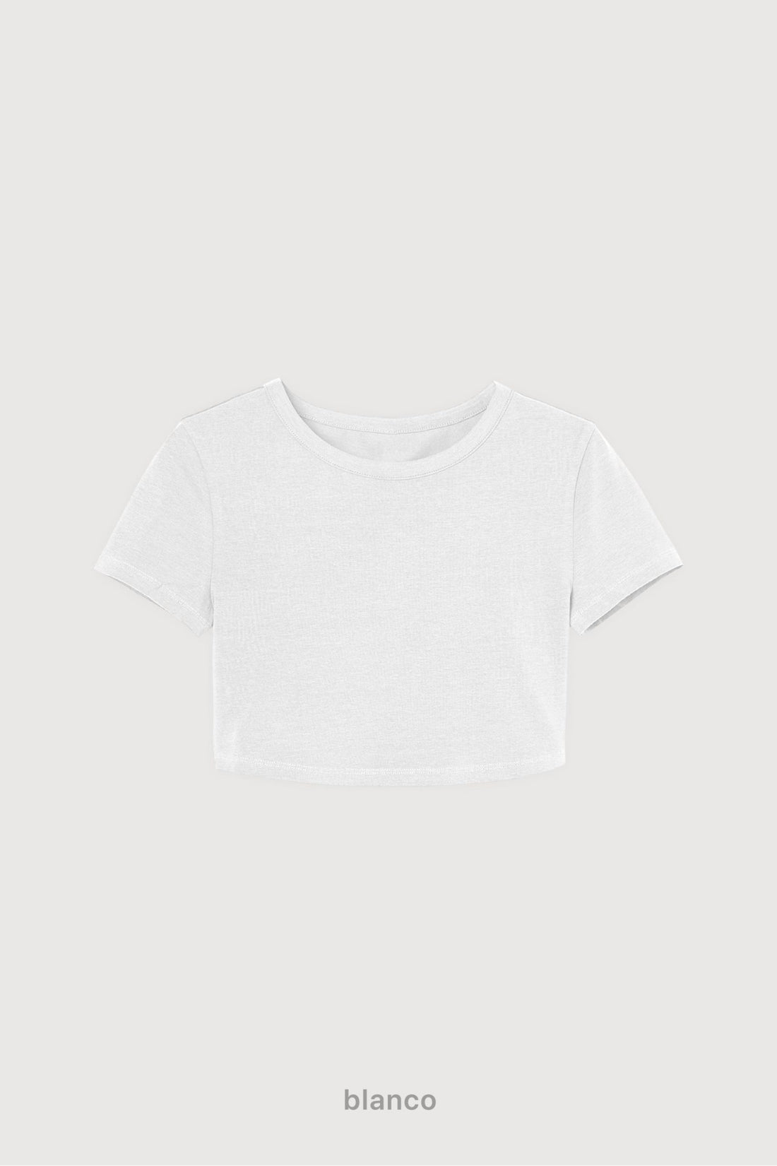 Remera Crop Top - Blanco