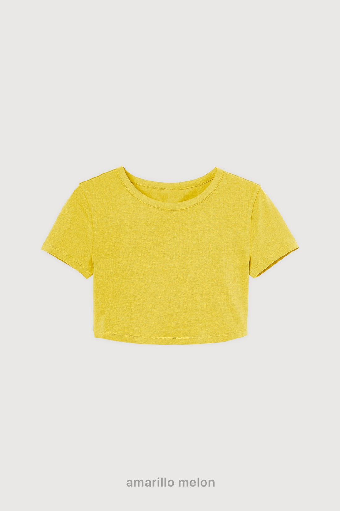 Remera Crop Top - Amarillo Melon