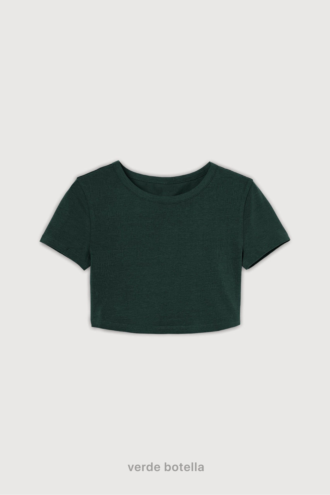 Remera Crop Top - Verde Botella