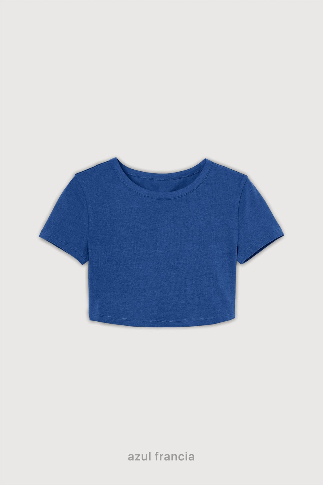 Remera Crop Top - Azul Francia