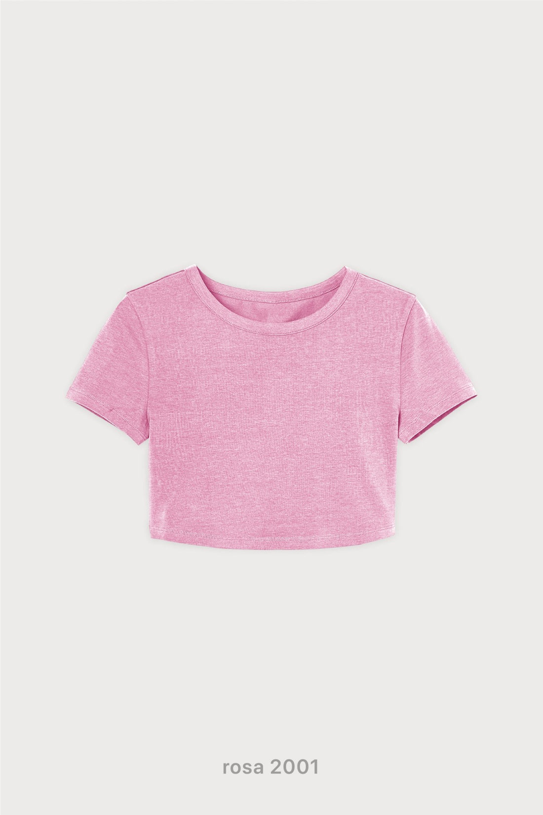 Remera Crop Top - Rosa 2001