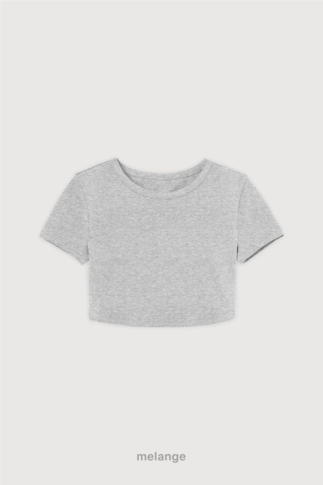 Remera Crop Top - Melange