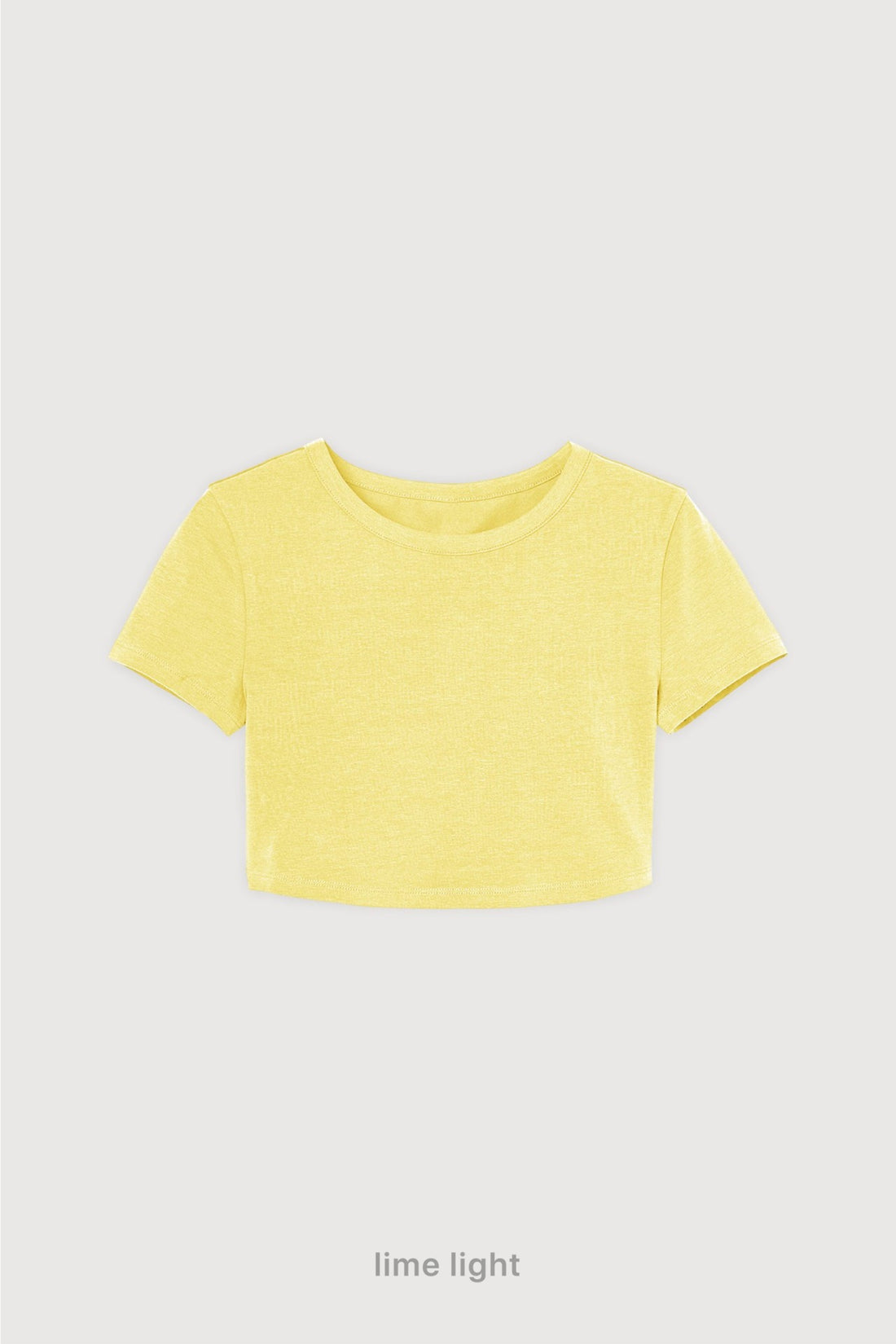 Remera Crop Top - Lime Light