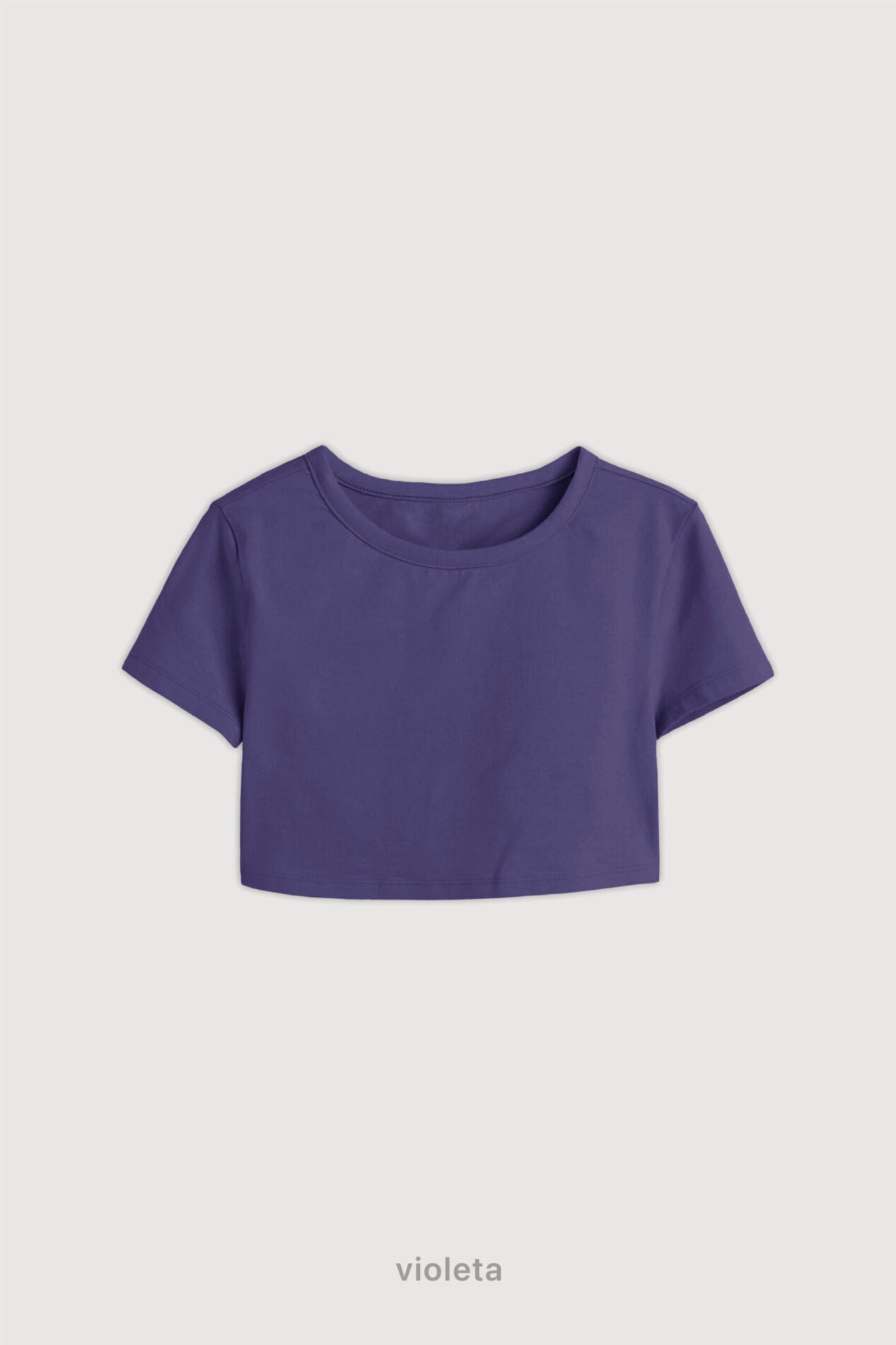 Remera Ribb Crop Top - Violeta