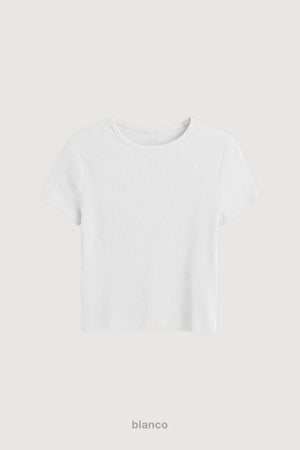 Remera Ribb Midi - Blanco