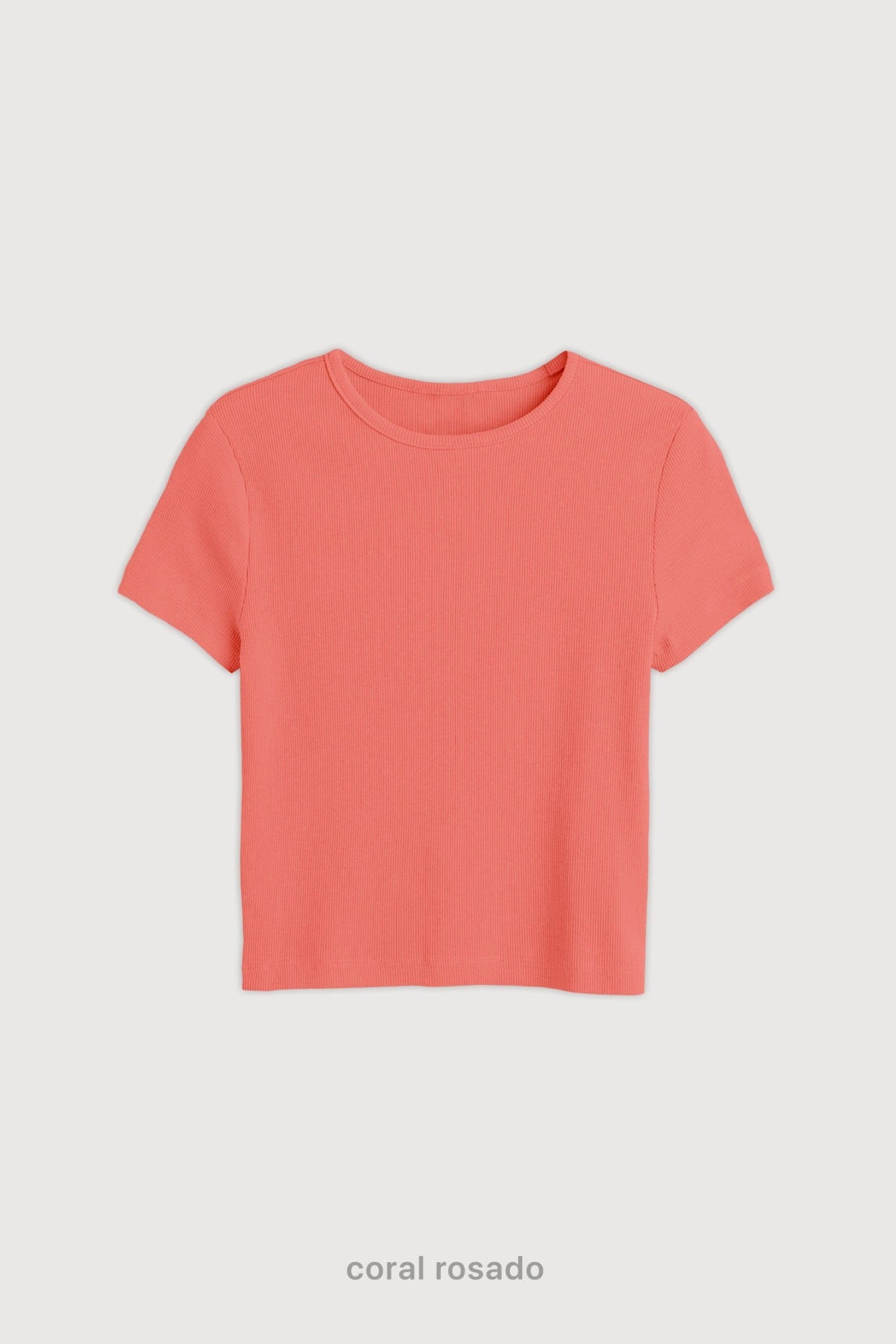 Remera Ribb Midi - Coral Rosado