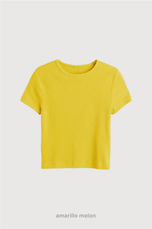 Remera Ribb Midi - Amarillo Melon