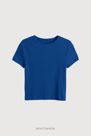 Remera Ribb Midi - Azul Francia