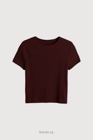 Remera Ribb Midi - Bordo Sy