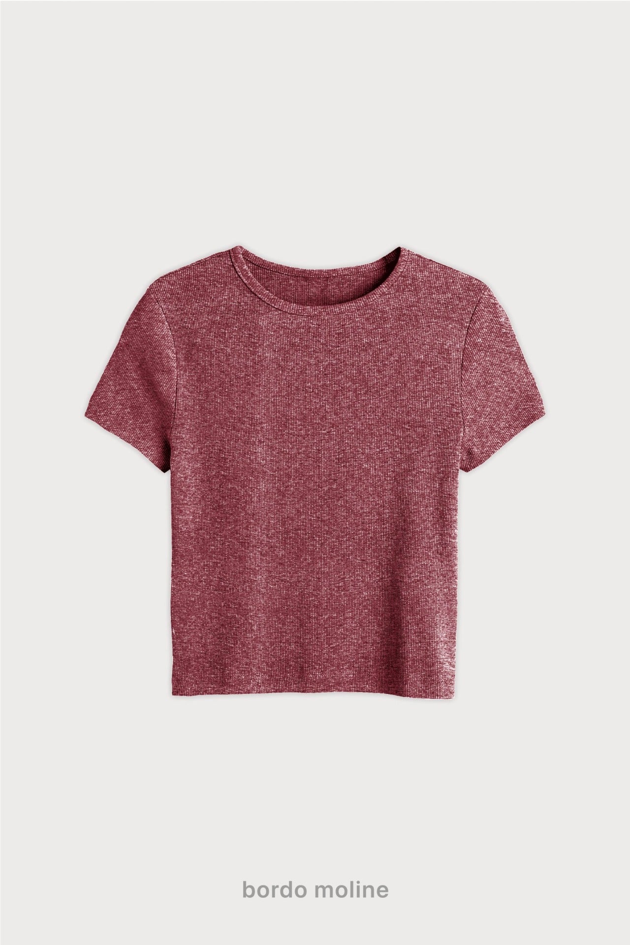 Remera Ribb Midi - Bordo Moline