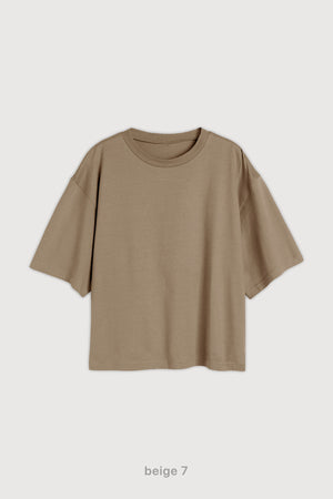 Remera Boxy Fit - Beige 7