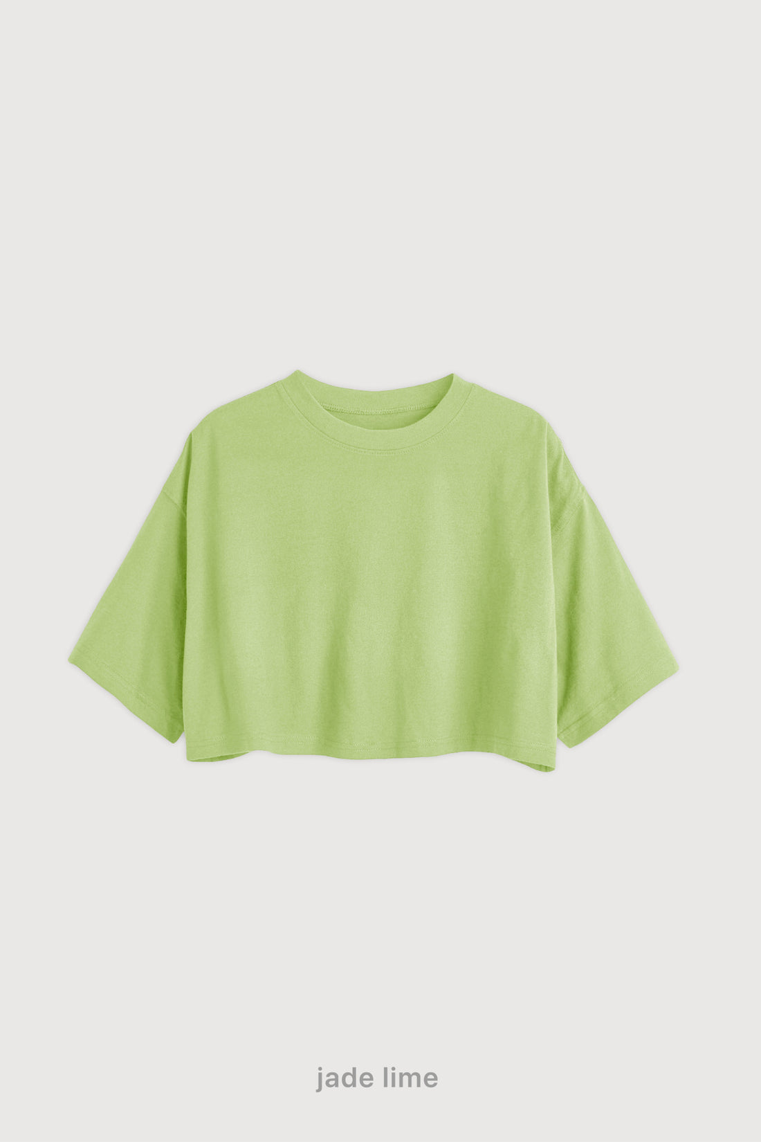 Remera Crop - Jade Lime