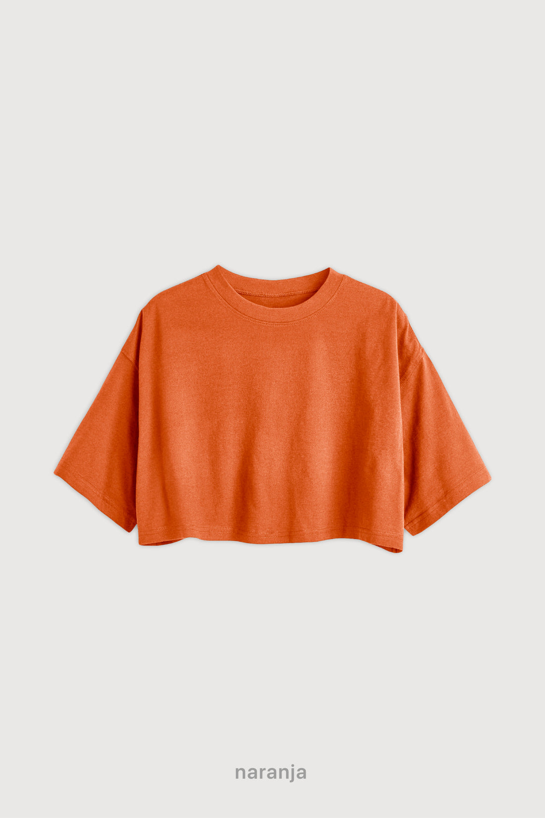 Remera Crop - Naranja