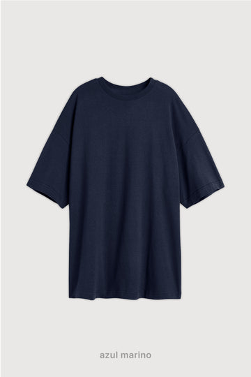 Remera Oversize - Azul Marino