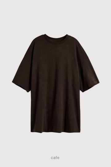 Remera Oversize - Cafe