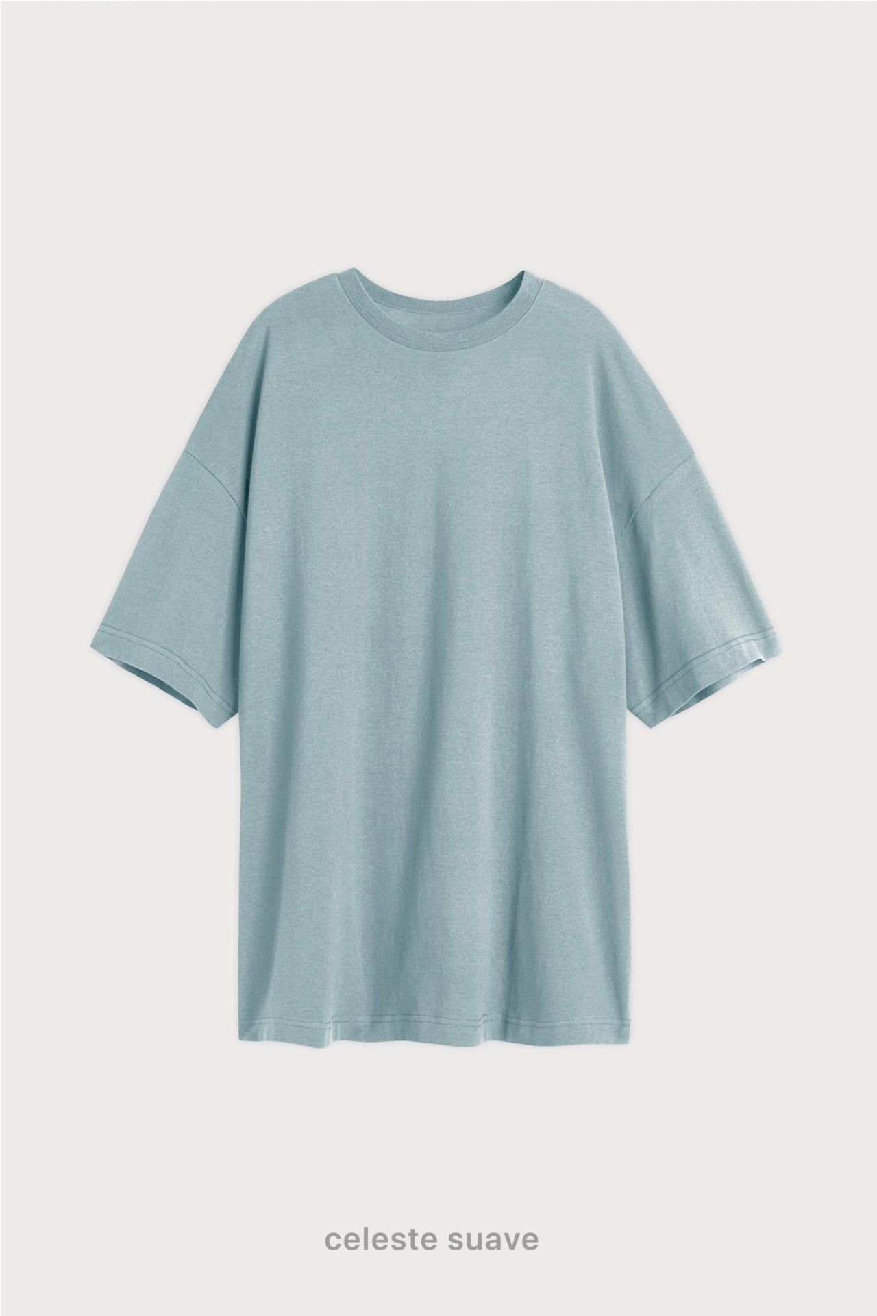 Remera Oversize - Celeste Suave