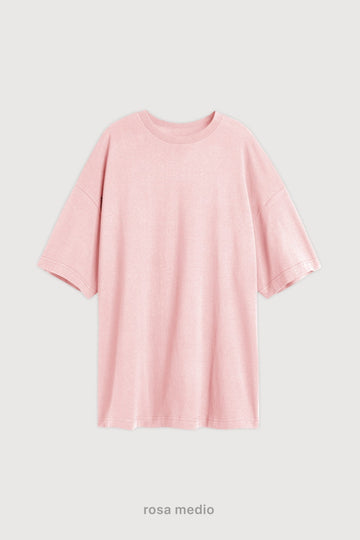 Remera Oversize - Rosa Medio