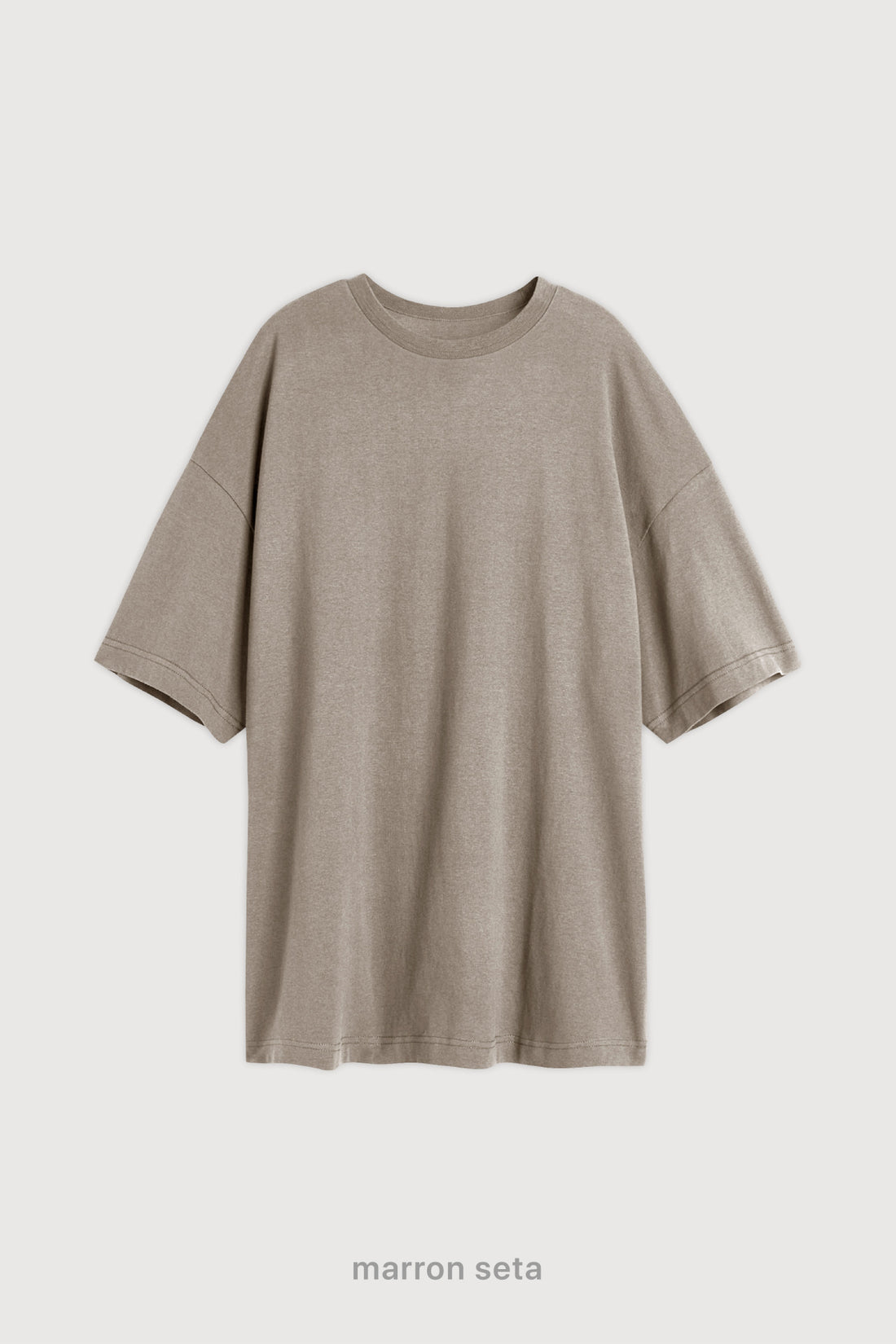 Remera Oversize - Marron Seta