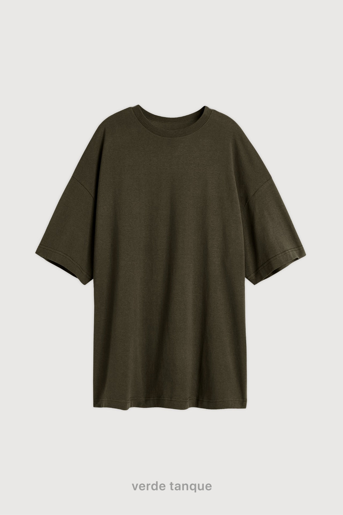 Remera Oversize - Verde Tanque