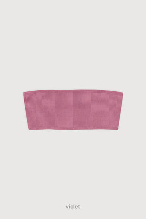 Top Ribb Bando - Violet