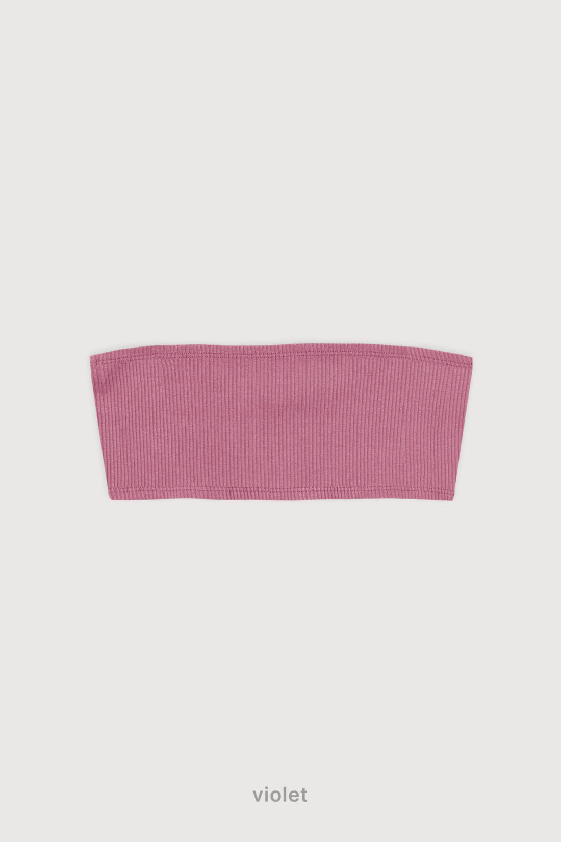 Top Ribb Bando - Violet