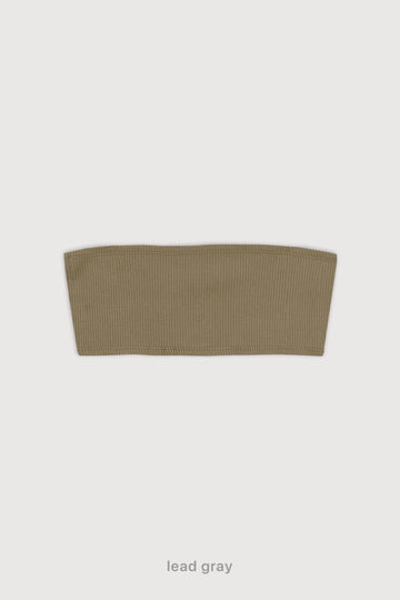 Top Ribb Bando - Lead Gray