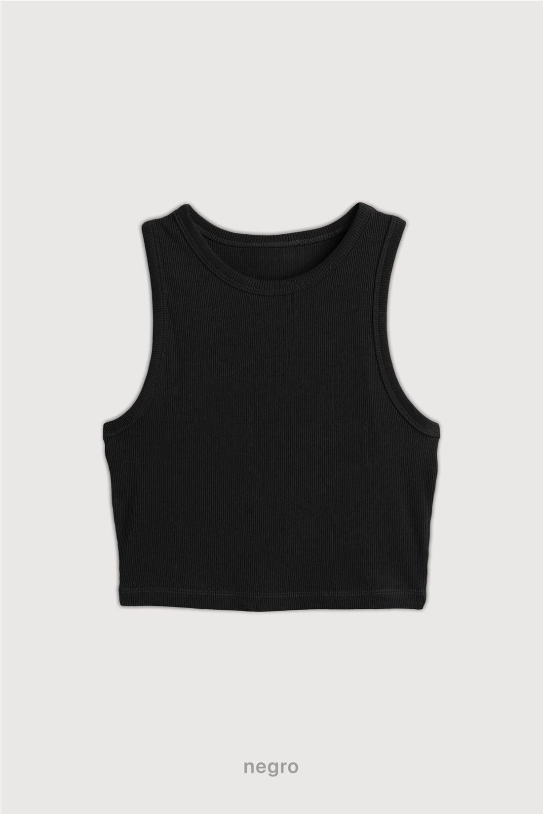 Top Ribb Basic - Negro