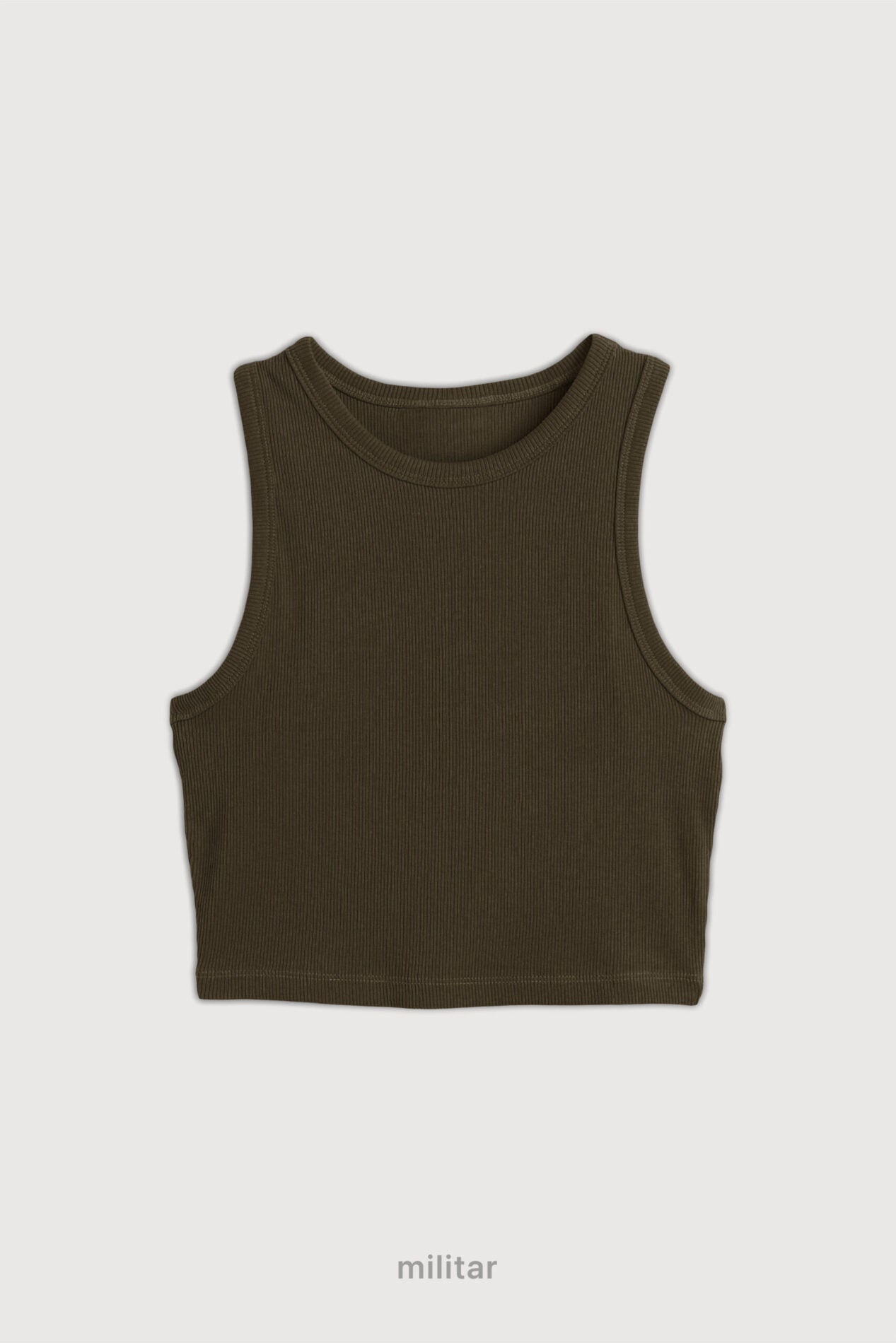 Top Ribb Basic - Verde Militar