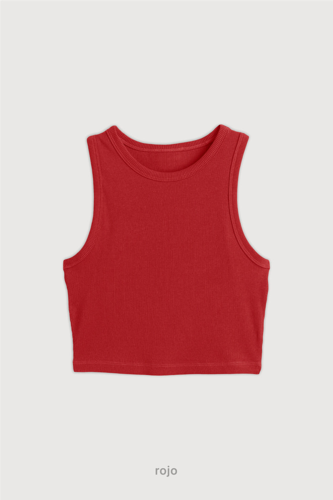 Top Ribb Basic - Rojo